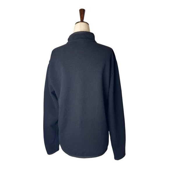 Standard James Perse Sweatshirt Men Small Black Knit Quarter Zip Pullover - Picture 2 of 10
